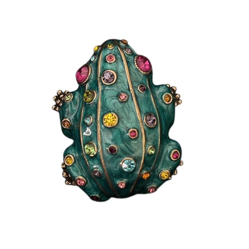 Heidi Daus Jeweled Brooch Set - Dragonfly, Turtle & Frog - Picture 4 of 8